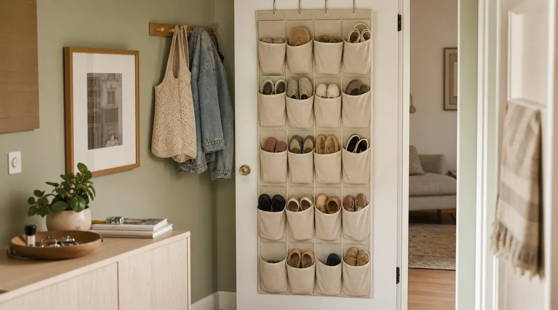 10 Reasons an Over-Door Shoe Organizer Beats a Floor Rack in a Small Entryway