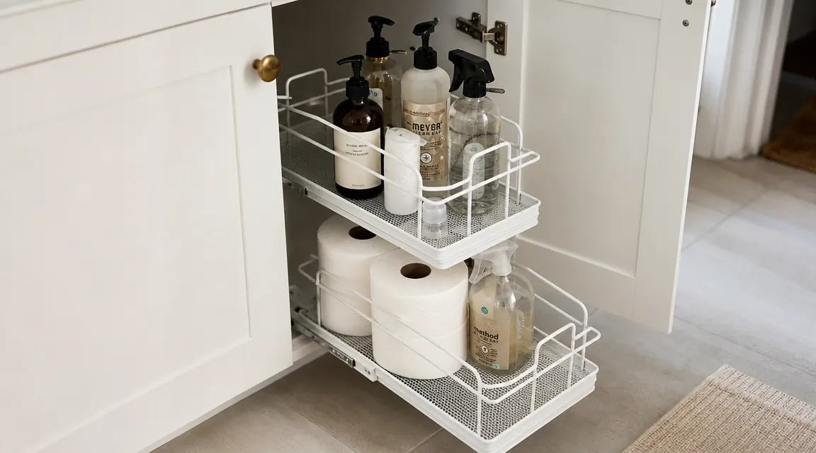 10 Reasons a Pull-Out Under-Sink Organizer Beats a Fixed Shelf for Bathroom Cabinets