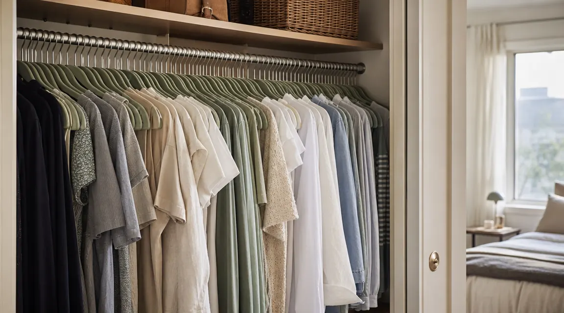 How to Double Your Closet Space in One Afternoon Using Velvet Hangers